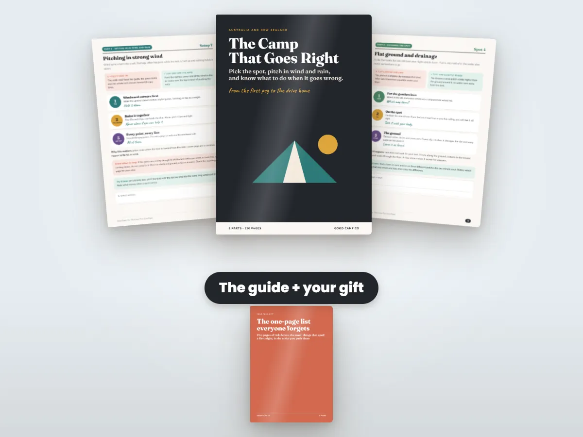 The Camp That Goes Right and your gift, the one-page list everyone forgets